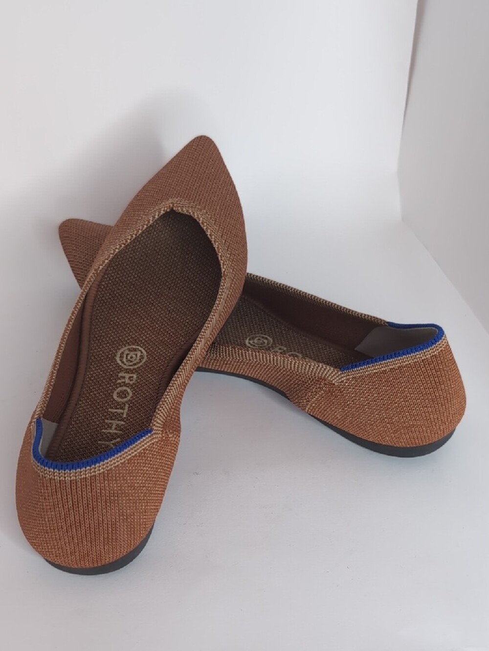 Brown Pointed Women's Flats by - Picture 3 of 7